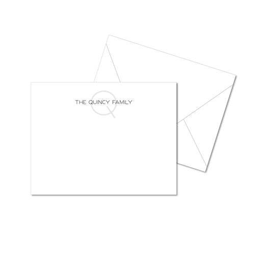 Monogram Shadow Stationery