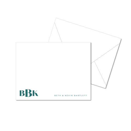Modern Monogram Stationery