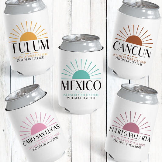 Mexico Sunshine Can Coolers