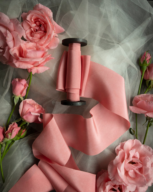 Sweetheart Pink Silk Ribbon