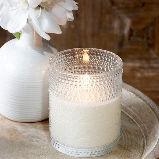 Beaded Glass LED Timer Candle