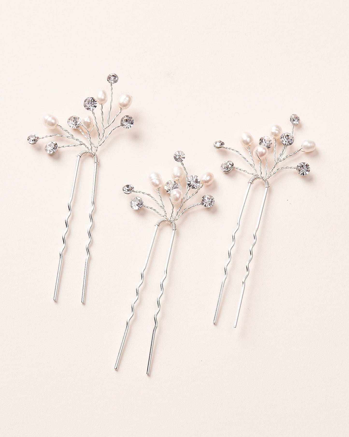 Abigail Freshwater Pearl Hair Pins (Set of 3)