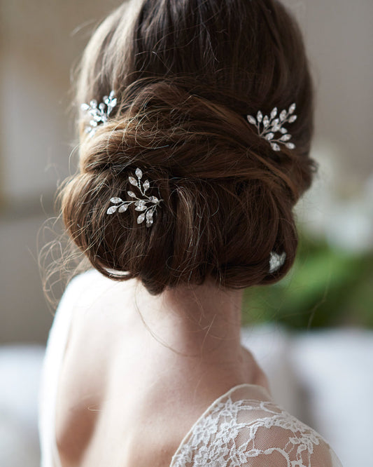 Giselle Crystal Hair Pins (Set of 3)