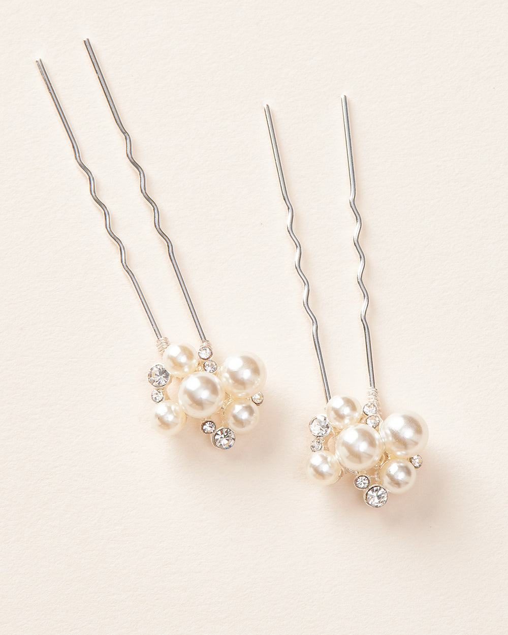 Pearl Cluster Hair Pins (Set of 2)