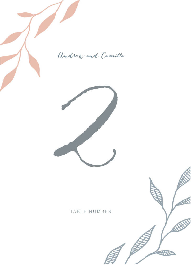 LeavesTable Number by Amelia S.