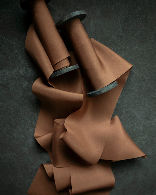 Terracotta Silk Ribbon