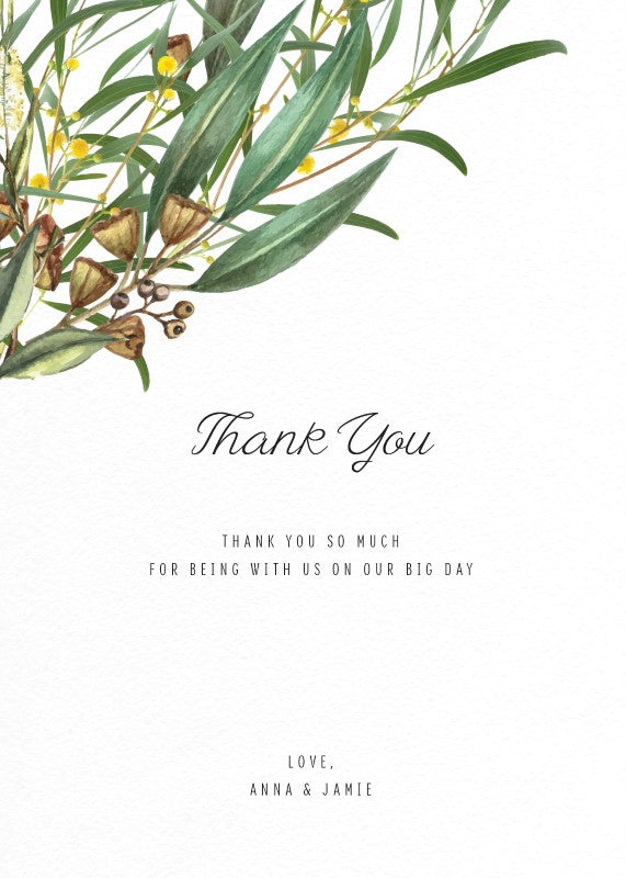 A Bouquet Thank You Card by Inggrid H.
