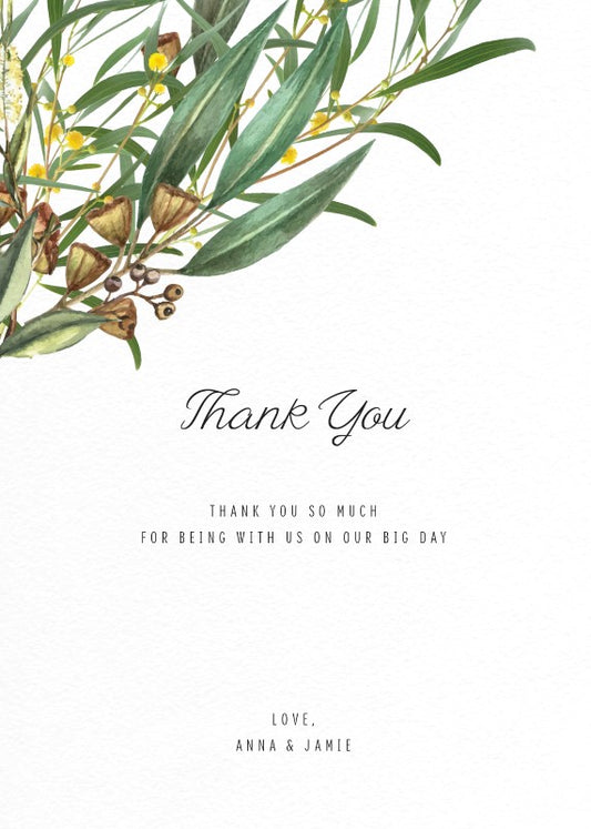 A Bouquet Thank You Card by Inggrid H.