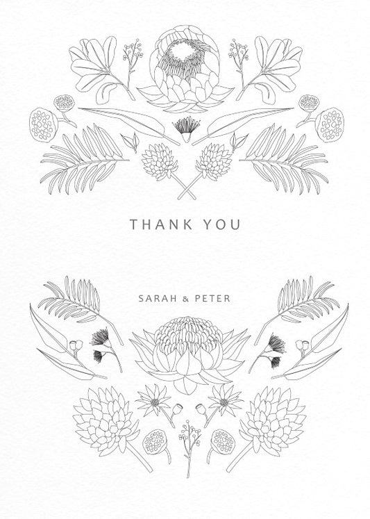 Australian Native Colour In Thank You Card by Tameka W.