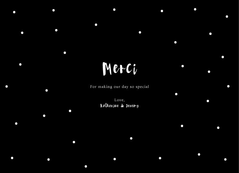 Dots Thank You Card by Lina L.