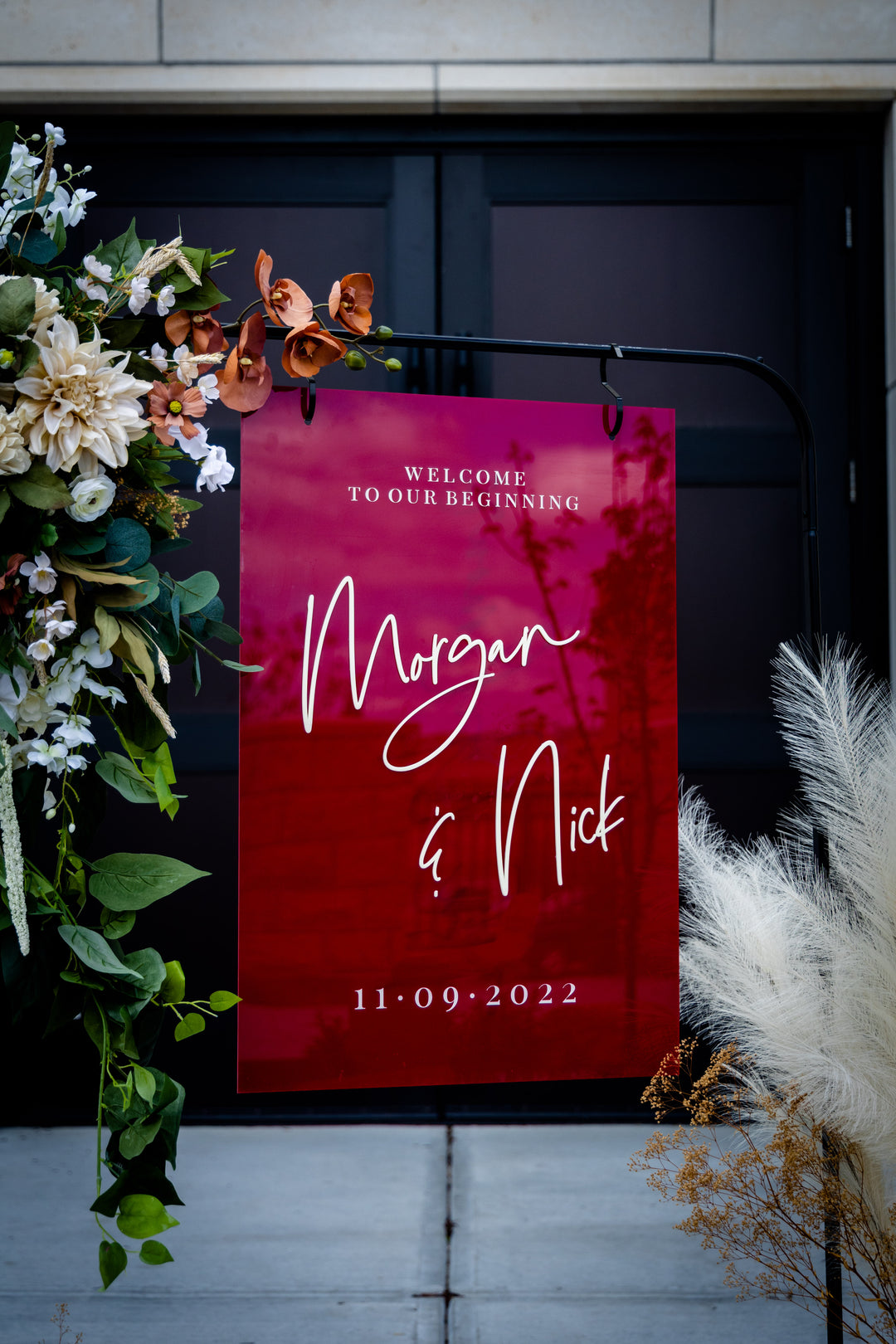3D Acrylic Welcome Wedding Sign. Laser Welcome - Lioness