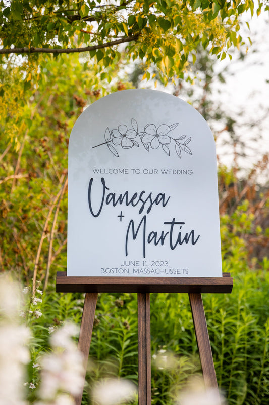 3D Acrylic Welcome Wedding Sign. Laser Welcome - FirdayVibe