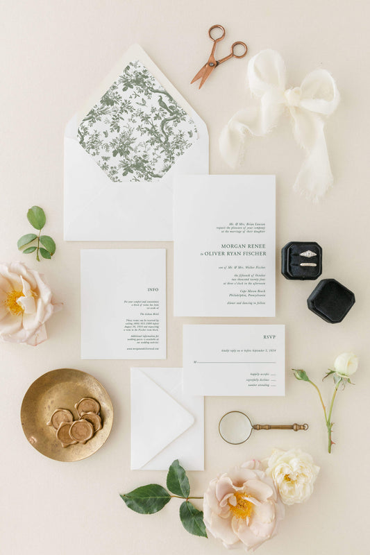 Traditional Wedding Invitations | The Morgan