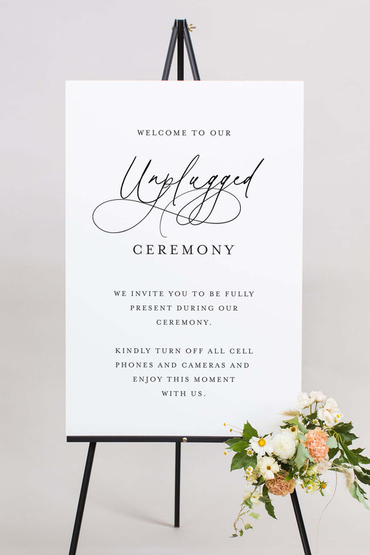 Gatorboard The Krista | Unplugged Ceremony Sign