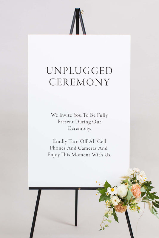 Gatorboard Unplugged Wedding Ceremony Sign | The Lauren