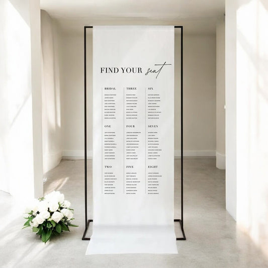 Fabric Seating Charts - 10% OFF UPON SIGN UP