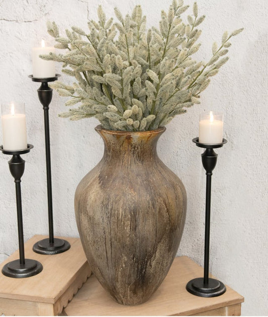 22.25" Ceramic Floor Vase