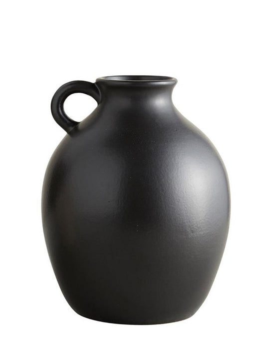 Matte Black Kettle Vase