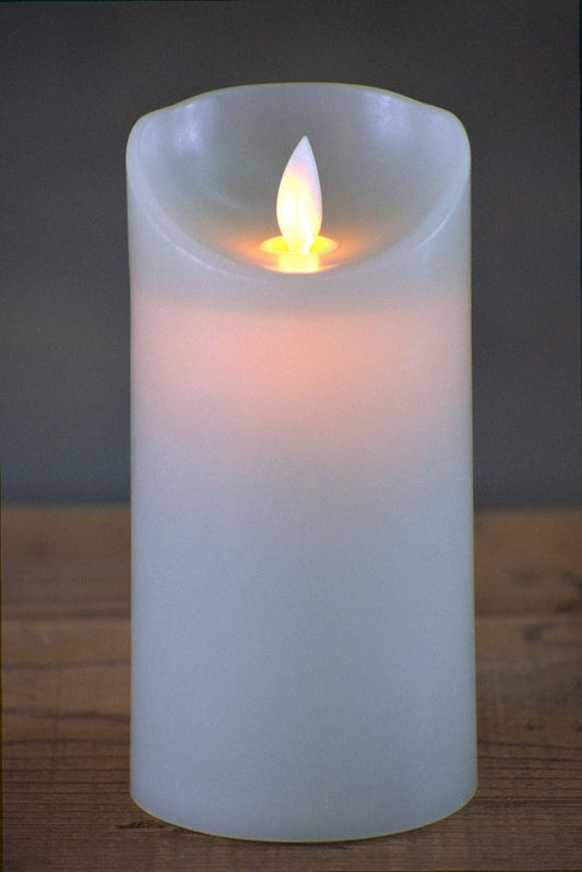 4" Sage Timer Moving Flame LED Candle