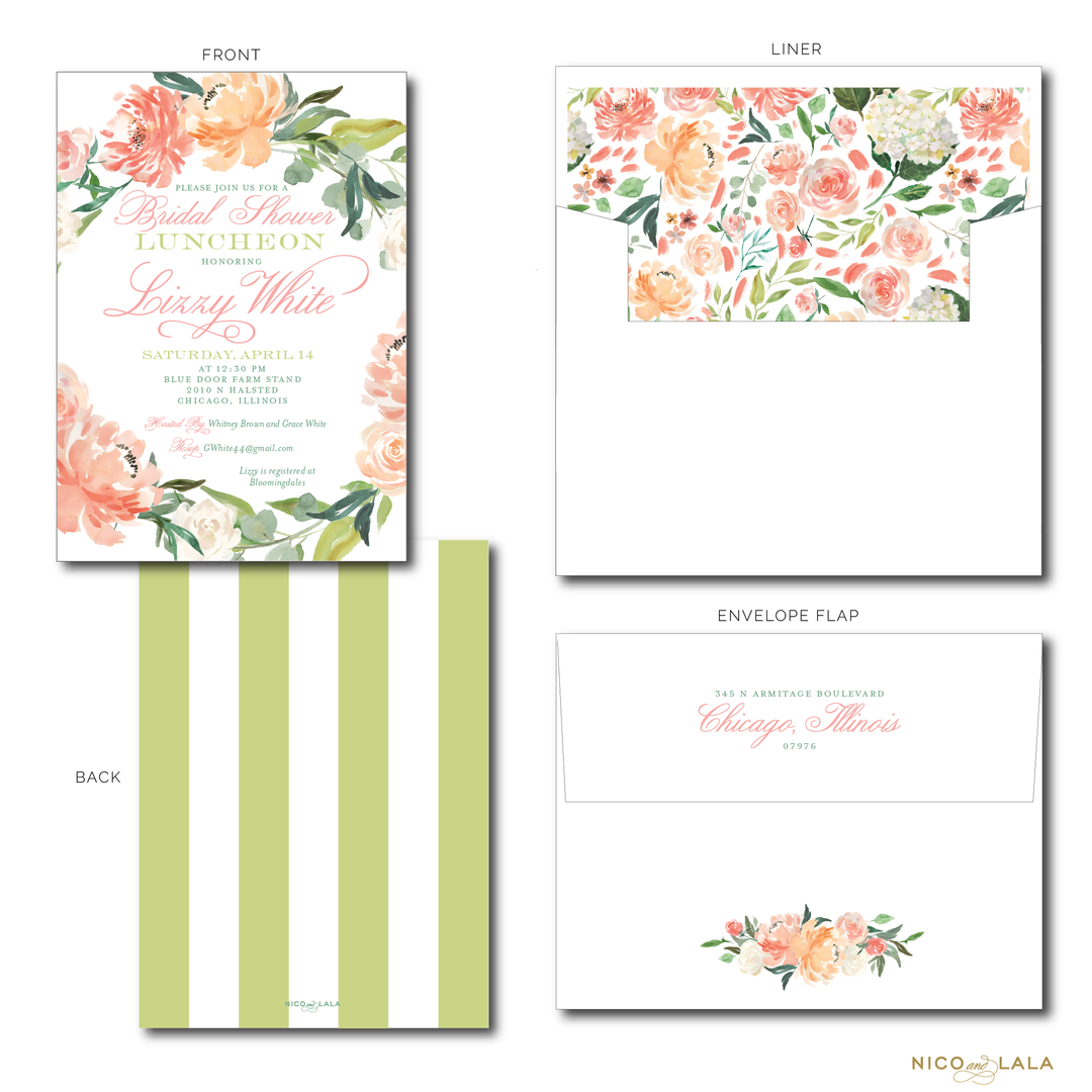 Floral Wreath Invitations