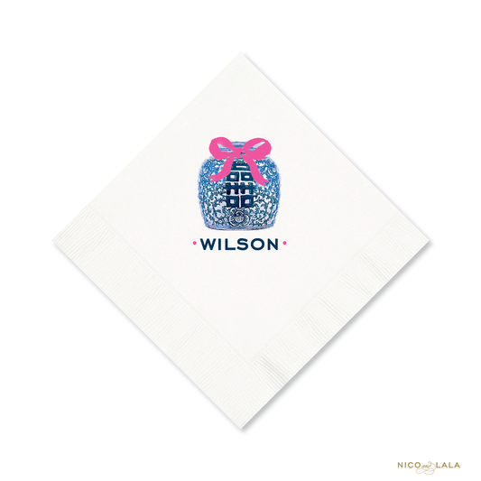 Watercolor Ginger Jar Napkins