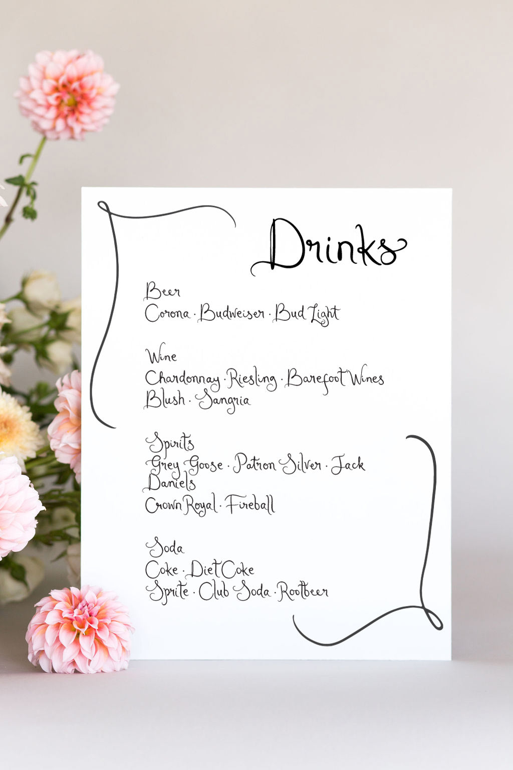 Gatorboard Bar Sign Wedding | The Madeline