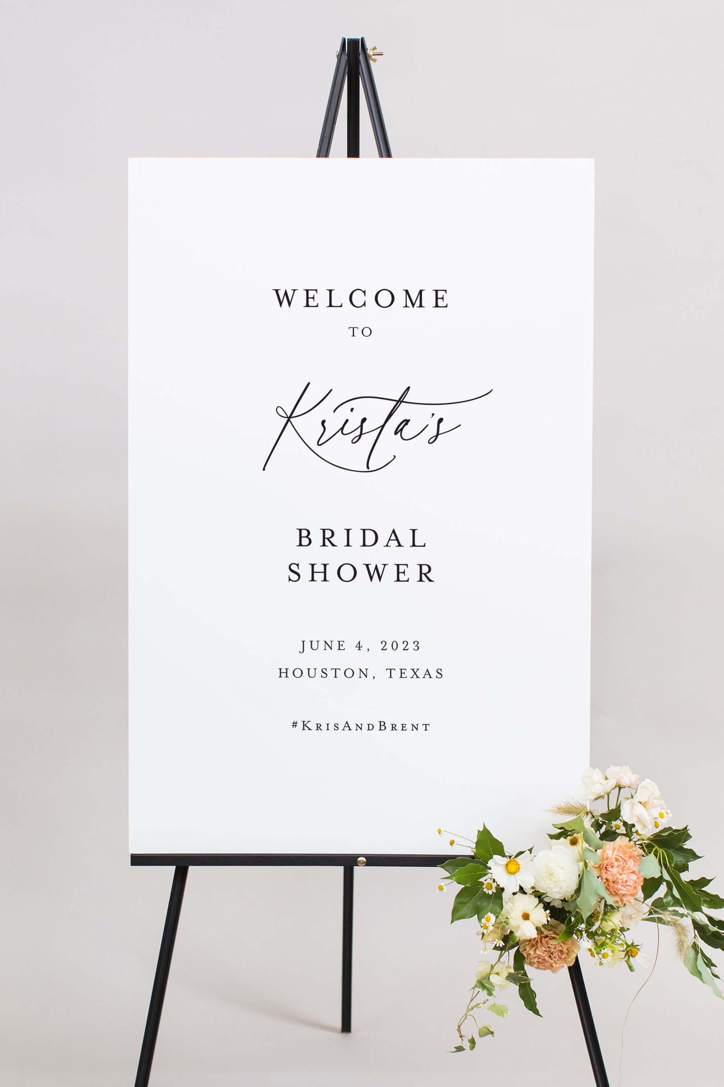 Gatorboard Wedding Shower Welcome Sign | The Krista