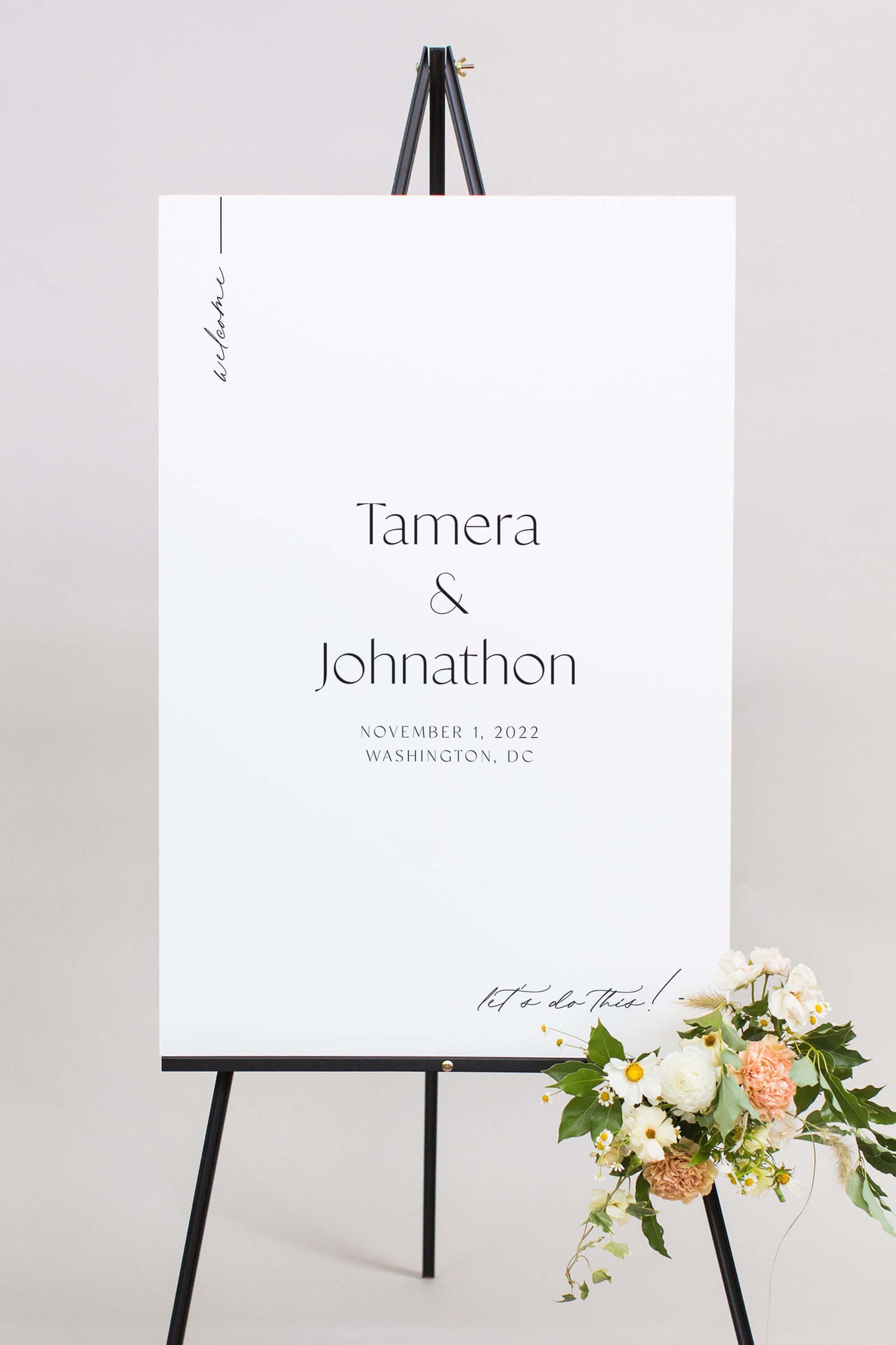 Gatorboard Welcome To Wedding Sign | The Tamera