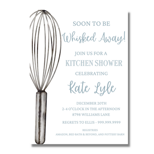 Whisked Away - Bridal Shower Invite