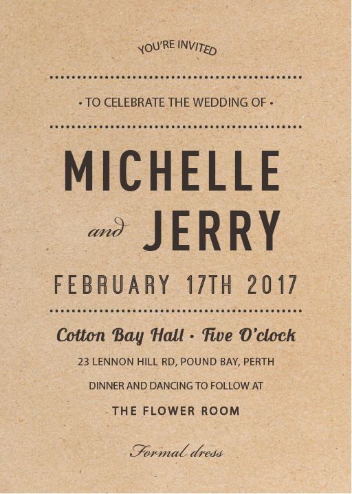 Woodstock Wedding Invitations by Stefan A.