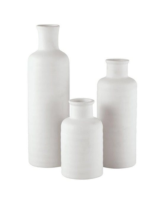 Matte White Ceramic Vase - Large