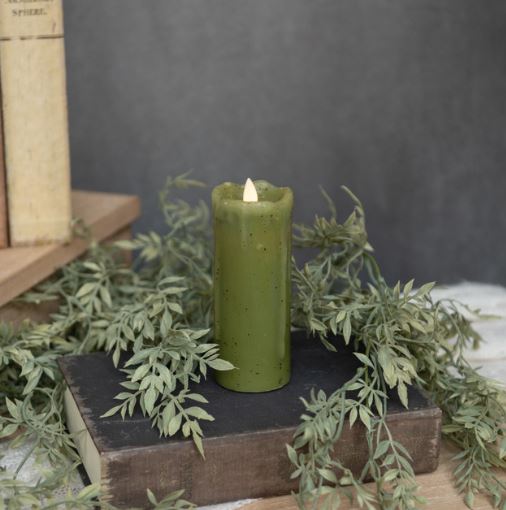 2x5" Green LED Timer Candle