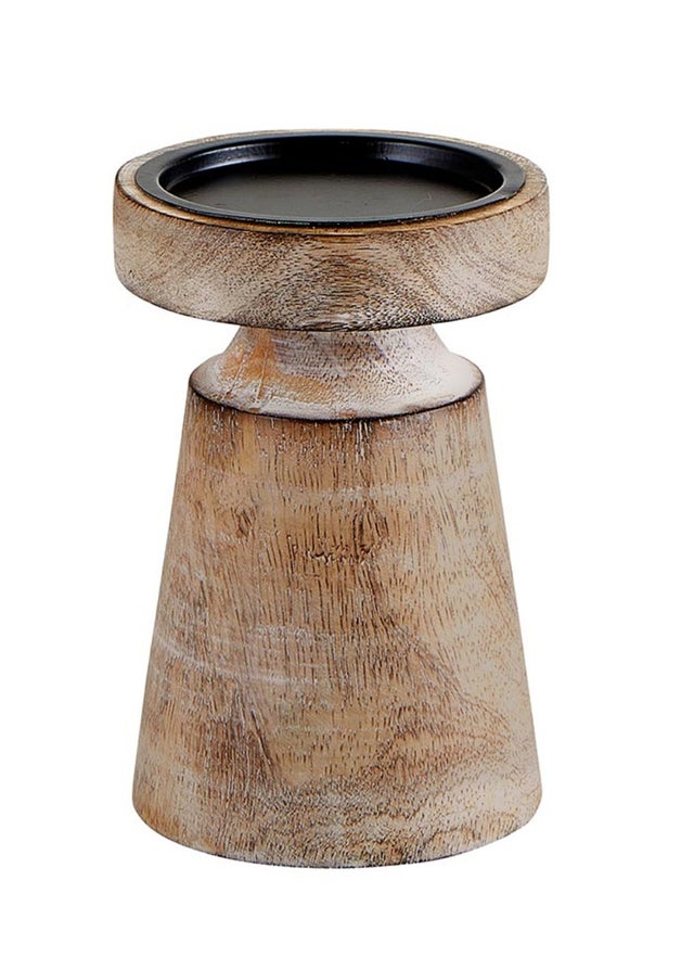 Mango Wood Candle Holder