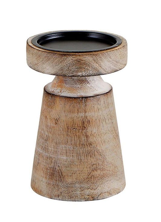 Mango Wood Candle Holder