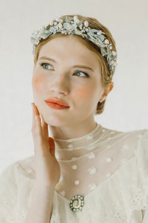 Sister Bluebird Sweet Floral & Bird Crown No. 2348
