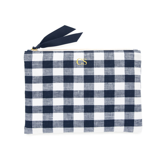 Midnight Gingham Signature Pouch Wedding Gifting
