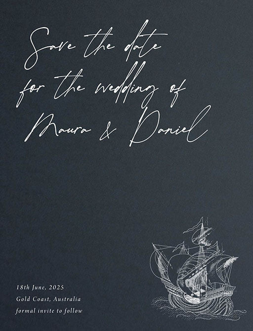 A Voyage Save The Date Cards by Putri N.