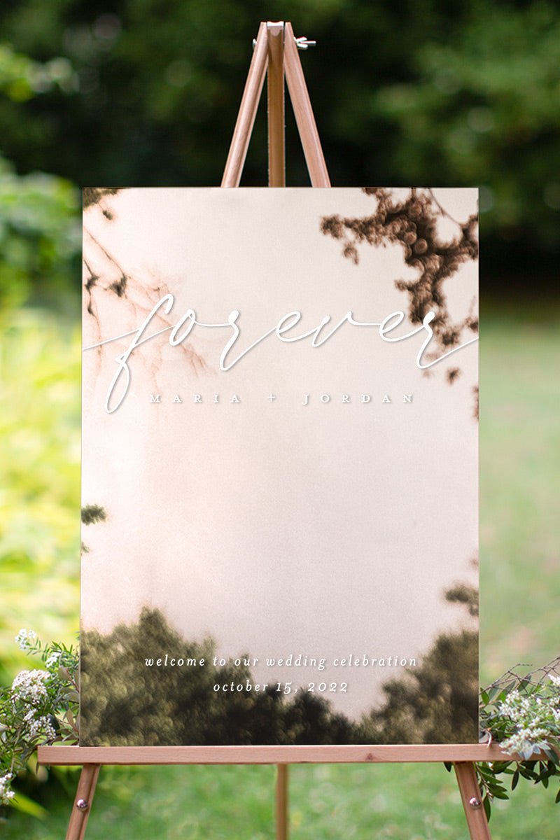 Forever Script Wedding Sign by Liz C.