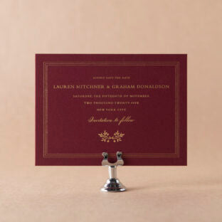 Abbey save the date Wedding Invitation Suite