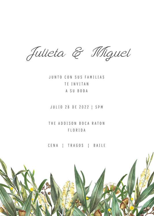 A Bouquet Wedding Invitations by Inggrid H.