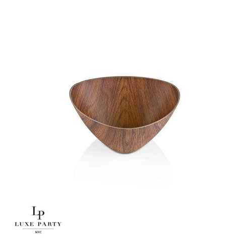 13.5 Oz. Triangle Mahogany Heavy Plastic Bowl