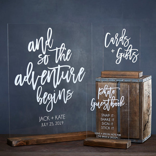 Acrylic Wedding Sign Bundle