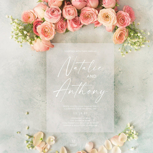 Acrylic Wedding Invitations, Ella