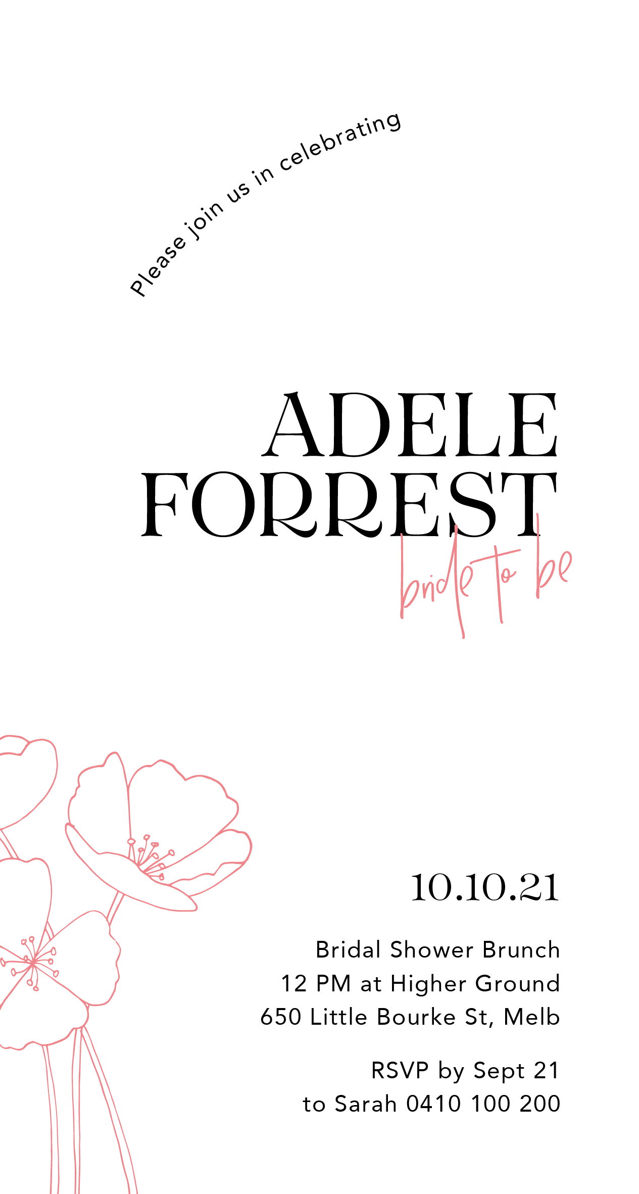 AdeleBridal Shower Invitation by Nicole C.