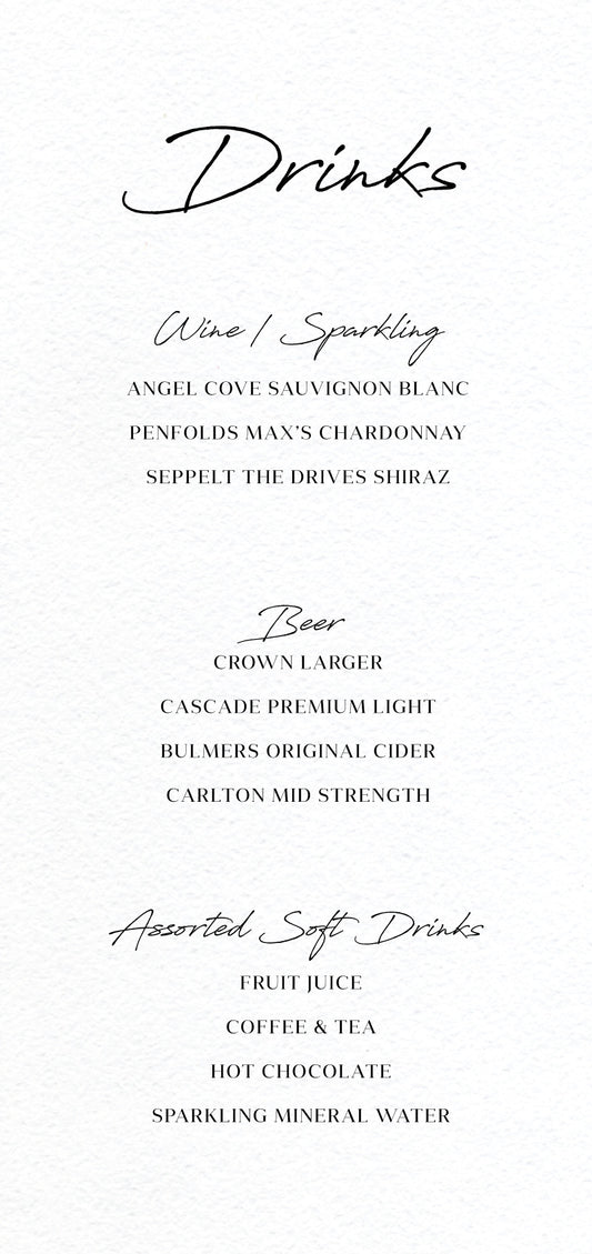 AdoreMenu Cards by Penelope E.