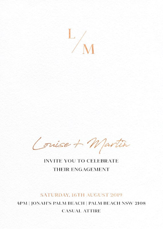Adore Engagement Invitations by Penelope E.