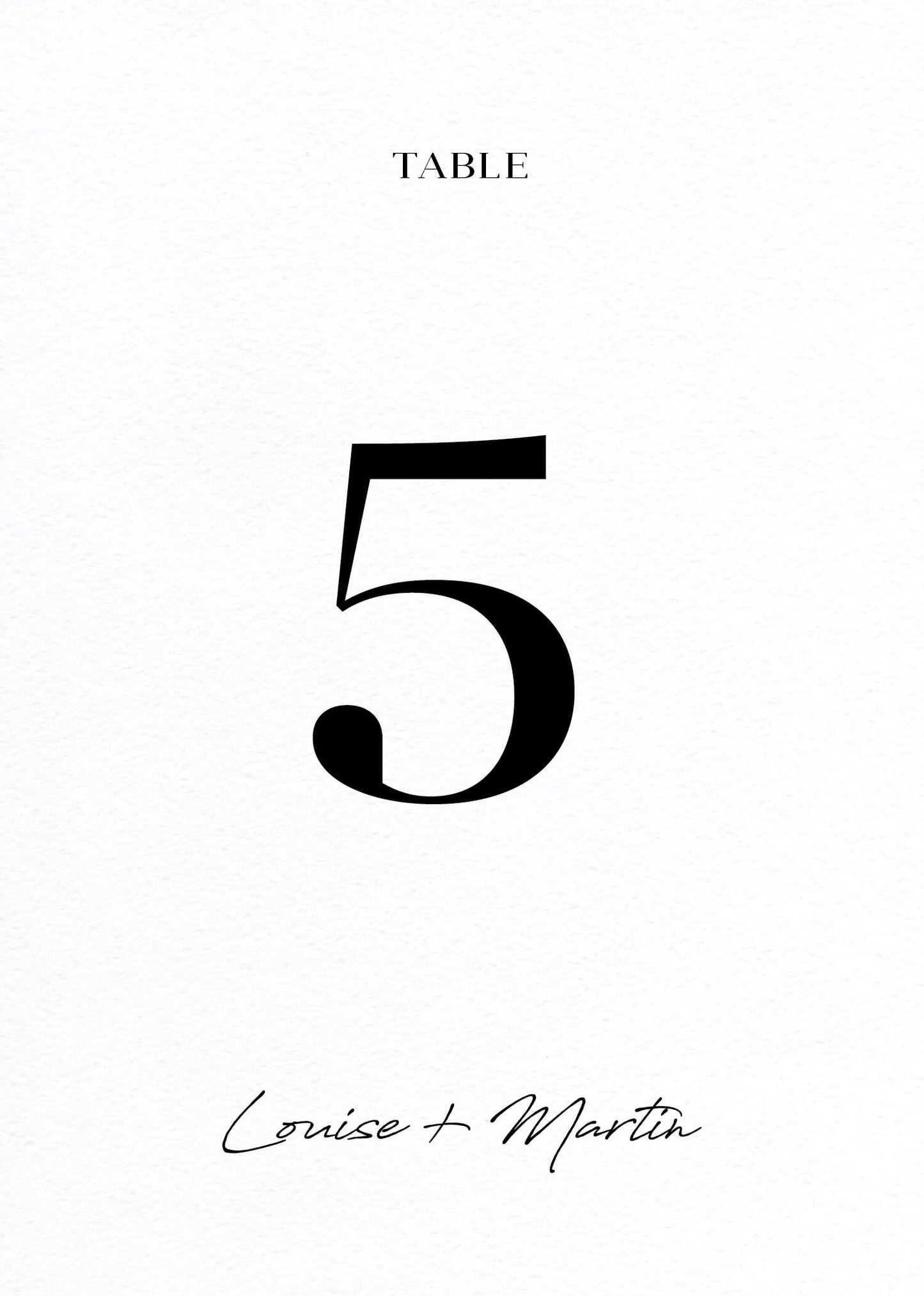 AdoreTable Number by Penelope E.