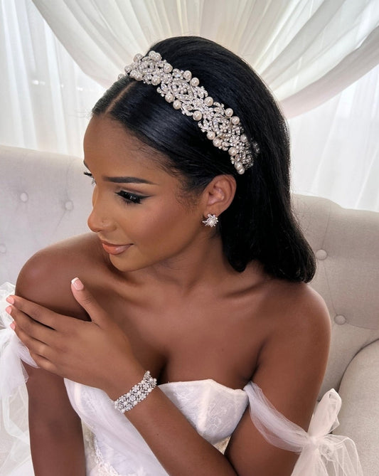 Vintage Inspired Bridal Headband Style No. 80064