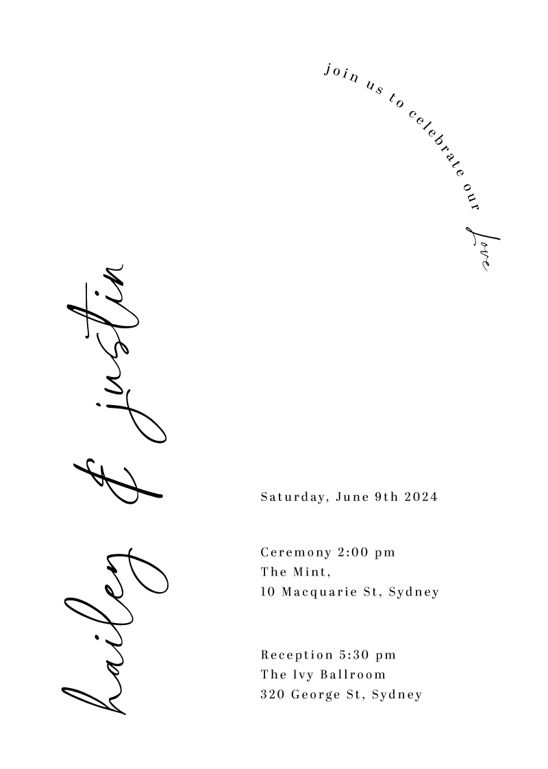 Align Wedding Invitations by Putri N.