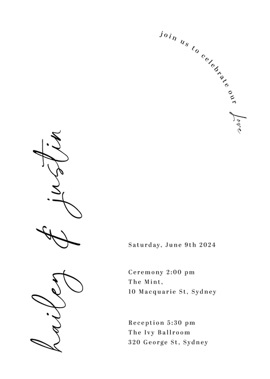 Align Wedding Invitations by Putri N.